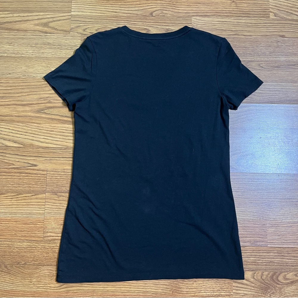 Tommy John Women’s Casual Black Short Sleeve V-Neck T-Shirt - Picture 6 of 11